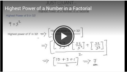 highest power of 5 in 100 factorial